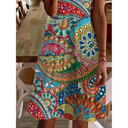 Women's Mini Dress Casual Dress Sundress Summer Dress Slip Dress Stylish Sexy Casual Outdoor Vacation Daily Regular Fit Color Gradient Sleeveless V Neck Black And White Black Wine Blue Summer Spring - Image 6