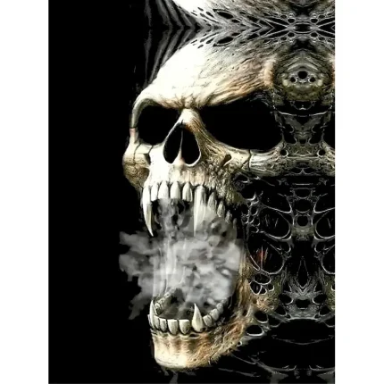 Halloween Women's Coat Lightweight Skulls Comfortable 3D Print Vintage Artistic Casual Skull Casual Long Collarless Regular Fit Long Sleeve Outerwear Black White Red Spring Fall - Image 5