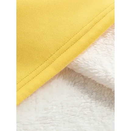 Women's Pullover Sweatshirt Yes Im Cold Graphic Letter Warm Casual Fuzzy Long Sleeve Crew Neck Round Neck Long Tops Street Casual Light Pink Black Dark Pink Blue Spring Fall Winter - Image 4