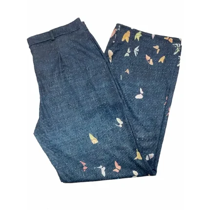 Women's Normal Jeans Flared Pants Bell Bottom 3D Print Full Length Mid Waist Flower / Floral Side Pockets Wide Leg Print Comfort High Elasticity Casual 1 2 14 16 Summer Spring &  Fall Loose Fit - Image 3