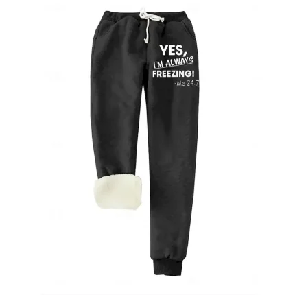 Women's Sweatpants Fleece Pants Down Pants Vacation Vintage Ethnic Style Full Length High Waist Graphic Letter Drawstring Micro-elastic Formal Outdoor Vacation Black Pink Red Blue Summer Spring Fall - Image 6